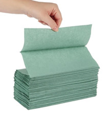 Papierhandtücher 1 lagig grün Z-Falz Einweg kompostierbar 250 Stück Paper Towels price
