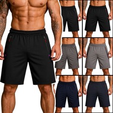 Herren Shorts Kurze Jogginghose Sporthose Sweatshorts Reißverschluss M-4XL Herren-Shorts price