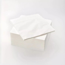 Weiße Papierservietten 2-lagig 1/8 40x40cm Einwegservietten für Partys & Events Napkin price