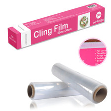 KLAMMERFOLIE LEBENSMITTELFOLIE KLAR KUNSTSTOFF VERSIEGELUNG KÜCHE GASTRONOMIE SEALAPACK 50M X 30CM Cling Film price