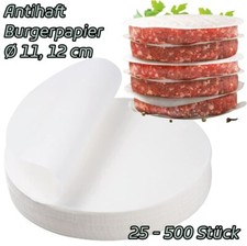25-500er Antihaft Burger Papier Blatt Backpapier Burgerpresse Hamburger Patties Backpapier price