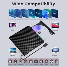 Externes CD DVD Laufwerk für Laptop USB 3.0 Slim Portable Player CD DVD RW CD- & DVD-Laufwerke price