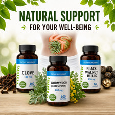 Detox Nahrungsergänzungsmittel Nelke Wermut Black Walnut Auswahl: Herbal Supplements price