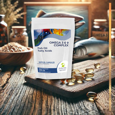 Omega 3-6-9 1000mg 30 Kapseln Fischöl Nahrungsergänzung mit Leinsamen Vitamin E Fish Oil / Omega 3 - 6 - 9 price