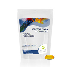 Omega 3-6-9 1000mg 90 Kapseln Fischöl Nahrungsergänzung mit Leinsamen & Borretschölen Fish Oil / Omega 3 - 6 - 9 price