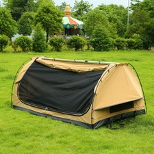 Deluxe Einzel Swag Zelt von APEX4WD - 1 Mann Khaki Kuppel Doppel Outdoor Camping 4x4 Tent price