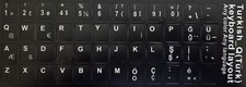 Türkische Tastaturaufkleber Turk, Türkiye, Turkish (Nr.1). Versand heute Turkish price