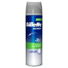 GILLETTE SERIES SENSITIVE SHAVE FOAM 200ML Shaving Gels / Foams / Creams price