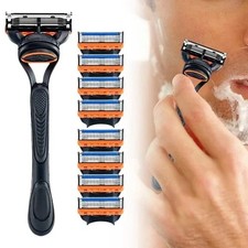 Für Gillette Fusion 5 8 Stück 5-lagige Rasierklingen Nachfüllpackungen mit Griff Razors und Refills price