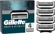 Gillette Body and Intimate Rasierklingen Herren, 4 Rasierklingen-Nachfüllpackungen Razors und Refills price