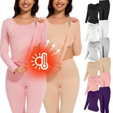 Thermounterwäsche Damen Set Thermo Funktionswäsche Lange Unterhose Unterhemd @ Thermal Unterwäsche price