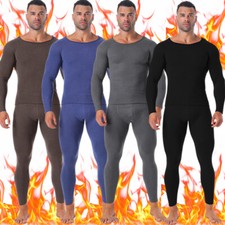 Herren Thermounterwäsche Set Fleece Lined Warme Oberteil Unterteil Langarm Shirt Thermal Unterwäsche price
