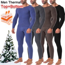 Herren Thermounterwäsche Fleece Lined Lange Unterhemd & Hose Warme Baselayer Set Thermal Unterwäsche price