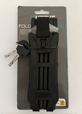 Verve Tragbares klappbares Fahrradschloss mit 2 Schlüsseln Diebstahlsicherung Stahl Schwarz BRANDNEU Folding Bicycle price