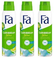 ✅ Fa Deospray Caribbean Wave Lemon Deodorant mit dem Duft von Zitrone 3x 150ml ✅ Spray Deodorants price