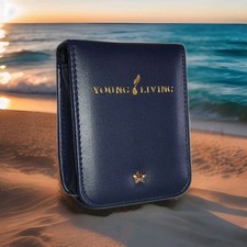 Young Living - Kleine Tasche mit Spiegel für Kosmetik, Roll-Ons etc. Blau - Neu Roll-Ons price