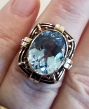 Large,16.33mm Topaz , 14ct Gold RING Gold Ring price
