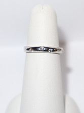 14kt Weißgold Diamant bündiger Bandring Gold Ring price