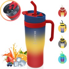 3 x Trinkflaschen Wasserflasche BPA FREI mit Strohhalm Auslaufsichere Travel Water Flasche price