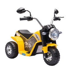HOMCOM Kinder 6V Elektro Motorrad Aufsitz Spielzeug Batterie 18 - 36 Monate Gelb Electric Motorcycle price