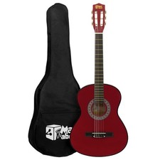 Rote 1/4 Konzertgitarre von Mad About - bunte Gitarre mit Tasche Classical Guitars price