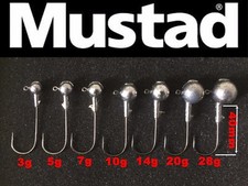 Runder Kugel Jigkopf 4/0 auf Mustad Haken. 3-10 Stk. 3g-50g Hecht, Barschköder Angeln Fishing Hook (Jig) price