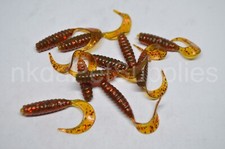 Angeln Drop Shot Köder Braun Softwurm Zander Barsch Haken Jig 10 Stück Fishing Hook (Jig) price
