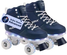HUDORA LED Roller Skates Rollschuhe Leucht Kinderrollschuhe 29/30 Jungen/Mädchen Skates price