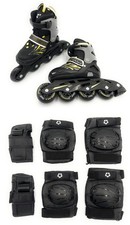 Inline Skates Kinder Rollschuhe verstellbar oder 6tlg Schützer Set Schutzset NEU Skates price