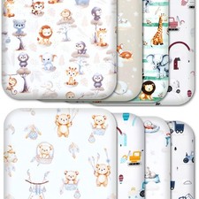 Next to Me Kinderbettlaken 4er Pack - 100% Baumwolle Spannbettlaken (83 x 50 cm) Mehrfachkauf Baby-Schlafset price