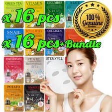 Malie Koreanische Gesichtsmaske Blatt Pack 16 Stück Feuchtigkeitsspendende Hautpflege Set Face Care Sets price