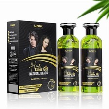 UNIK Care Haarfarbe Gel Natur Schwarz Dunkelbraun 2x250ml Langanhaltend Hair Dye price