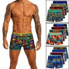 Herren Boxershorts Unterhosen Retroshorts 4er Pack Lustige Bunte Baumwolle Modal Herren-Boxer price
