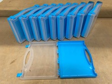 10 STÜCK Koffer Box für Zeltheringe Erdanker Campingzubehör usw blau/transparent Camping Zubehör price