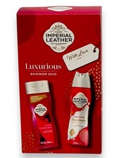 Imperial Leder Luxuriös Dusche Duo Rose & Litschi Duft Bad Set für Spa Shower Gels und Bath Foams price