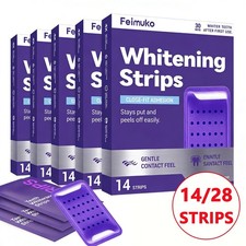 DR DENT Purple Zahnaufhellungsstreifen 14er Pack 7 Behandlungen Emaille sicher empfindlich Teeth Whiteners price