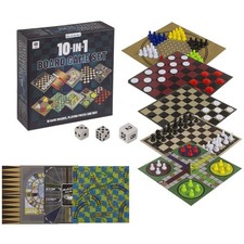 Reise Spielesammlung 10 in 1 Schach Dame Backgammon Ludo Mühle Leiter 15 x 15 cm Backgammon price