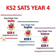 KS2 Sats Year 4 Maths English Science Targeted Question Book wit Answer Ages 8-9 Grundkompetenztest (TYT) price