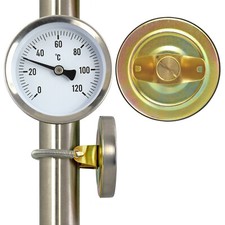Anlegethermometer Rohrthermometer 120°C Heizung Feder Ø63mm Thermometer auf Rohr Thermometer price