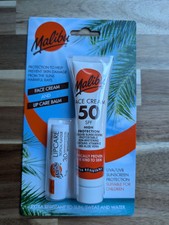 Malibu Sun Duo Pack, LSF 50 Gesichtscreme Sonnencreme und LSF 30 Lippenbalsam Schutz Sun Creams und Lotions price