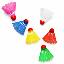 Federbälle Badminton Kunststoff Bunt 6–144 Stück Federball Set Garten Freizeit Bälle price