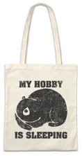 My Hobby Is Sleeping Stofftasche Einkaufstasche Chillen Chiller Lazy Bear Bears Sleeping Tasche price