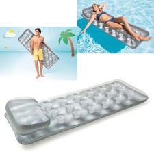 Intex Luftmatratze Suntanner Mat - Lounge Wasserliege Pool Strand Meer - Silber Luftmatratze price