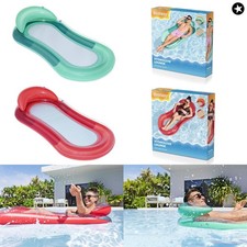 AUSWAHL: Bestway Luftmatratze Wasser-Hängematte - Pool Lounge Wasserliege + Netz Luftmatratze price