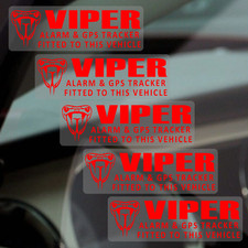 5 x Aufkleber Viper GPS Alarm Ortungsschilder Gerät Auto Van Tracker Sicherheit rot GPS Device price