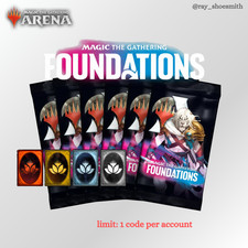 Magic Arena Code 6x Foundations booster Foundations price