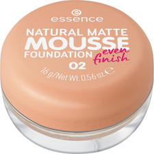 Essence NATURAL MATTE MOUSSE FOUNDATION 02 Warm Beige, Mousse Make-Up, Mattieren Foundations price