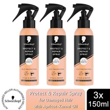 Schwarzkopf Styling Protect & Repair Spray 150ml Hitzeabwehr Haarpflege, 3er Pack Hair Styling Spray price