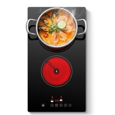 KICHPOWER Glaskeramikkochfeld, Kochfeld 2 Platten mit Stecker, Touch 3000W Einbaukochfelder price