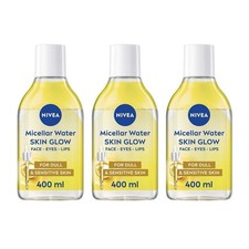 NIVEA Skin Glow Serum Mizellenwasser 400ml, wasserfest, Make-up Entferner 3er Pack Makeup Removers price